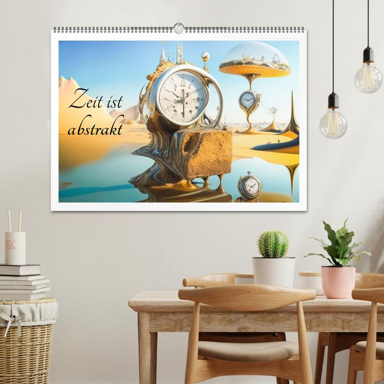 Produktbild: Zeit ist abstrakt (Wandkalender 2026 DIN A2 quer), CALVENDO Monatskalender