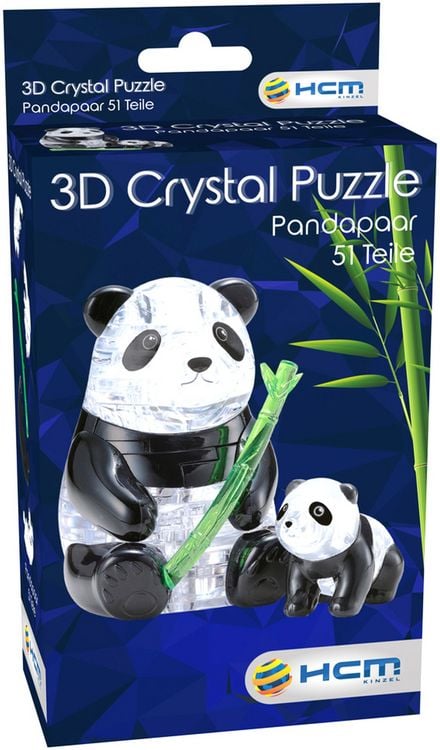 Produktbild: Crystal Puzzle - Pandapaar - 51 Teile