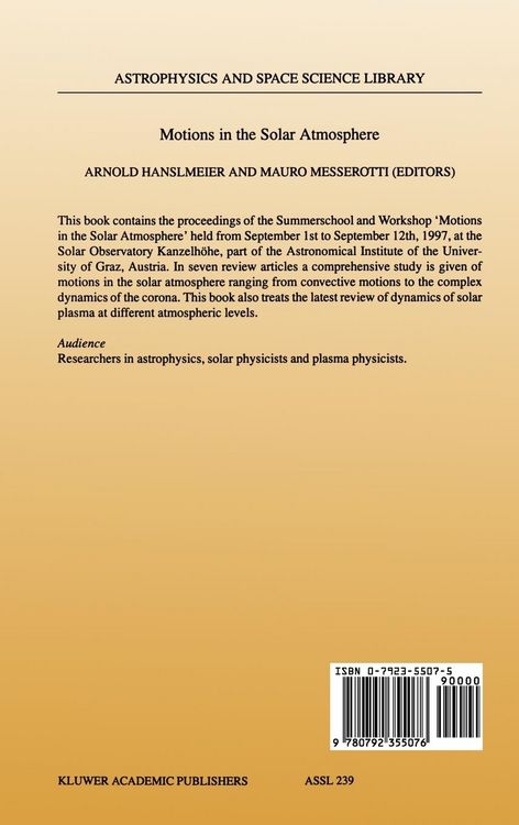 Produktbild: Motions in the Solar Atmosphere