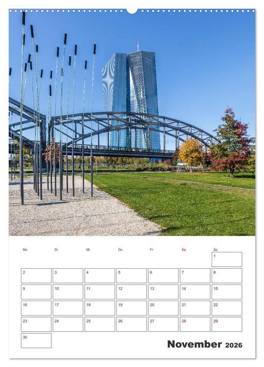 Produktbild: Frankfurt am Main - Impressionen aus der Finanzmetropole (hochwertiger Premium Wandkalender 2026 DIN A2 hoch), Kunstdruck in Hochglanz