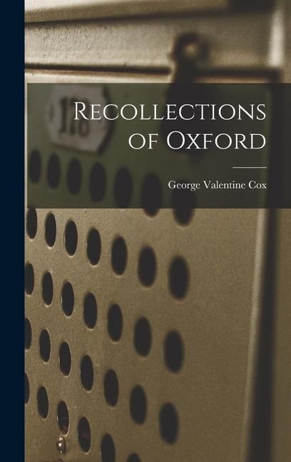 Produktbild: Recollections of Oxford