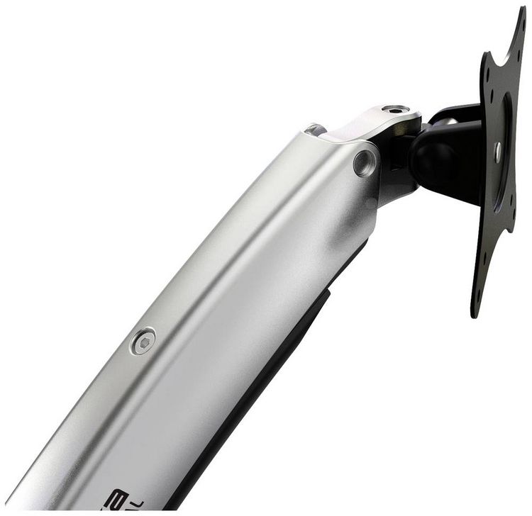 Produktbild: SpeaKa Professional Monitor-Wandhalterung SP-MM-730 1 Display(s) 43,2 cm (17") - 68,6 cm (27") Schwarz/Silber H&ouml;henverstellbar, Neigbar, Schwenkbar,
