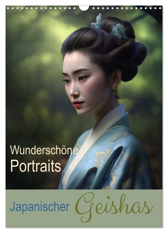 Produktbild: Wundersch&ouml;ne Portraits Japanischer Geishas (Wandkalender 2027 DIN A3 hoch), CALVENDO Monatskalender