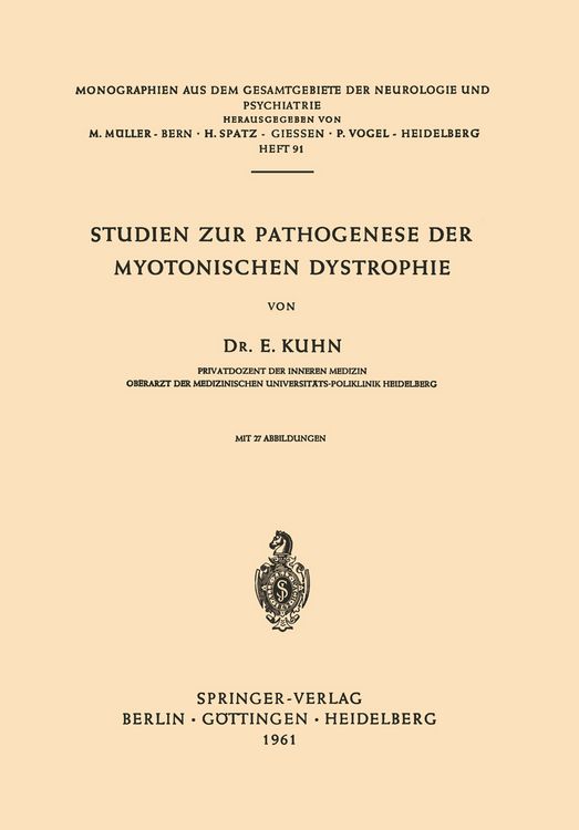 Produktbild: Studien zur Pathogenese der Myotonischen Dystrophie