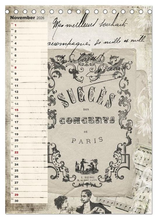 Produktbild: Vintage Welten (Tischkalender 2026 DIN A5 hoch), CALVENDO Monatskalender