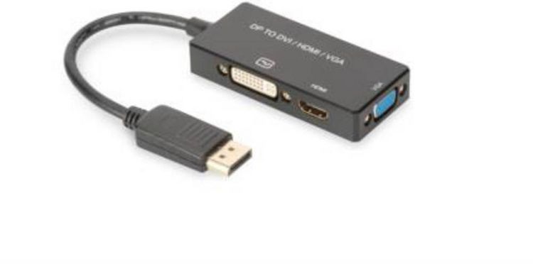 Produktbild: Digitus AV Konverter AK-340418-002-S [DisplayPort - HDMI, DVI, VGA] 3840 x 2160 Pixel