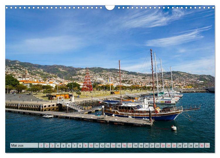 Produktbild: Madeira Die Stadt Funchal (Wandkalender 2026 DIN A3 quer), CALVENDO Monatskalender