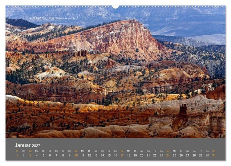 Produktbild: USA - Grandioser S&uuml;dwesten (hochwertiger Premium Wandkalender 2027 DIN A2 quer), Kunstdruck in Hochglanz