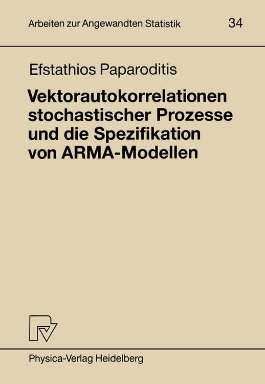 Produktbild: Vektorautokorrelationen stochastischer Prozesse und die Spezifikation von ARMA-Modellen