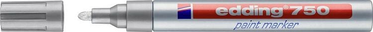Produktbild: edding Glanzlackmarker 750 silber 2-4mm