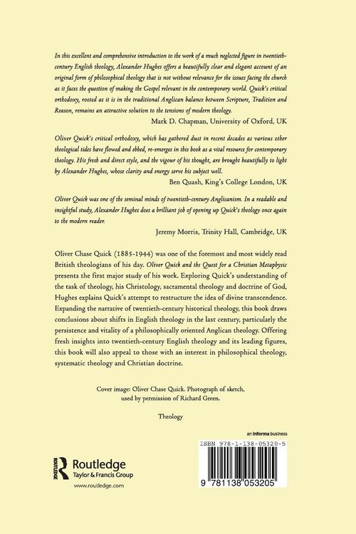 Produktbild: Oliver Quick and the Quest for a Christian Metaphysic