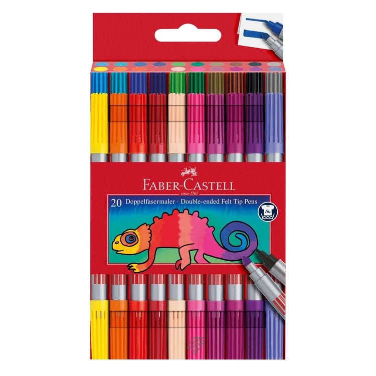 Produktbild: Faber-Castell Doppelfasermaler 20er Etui