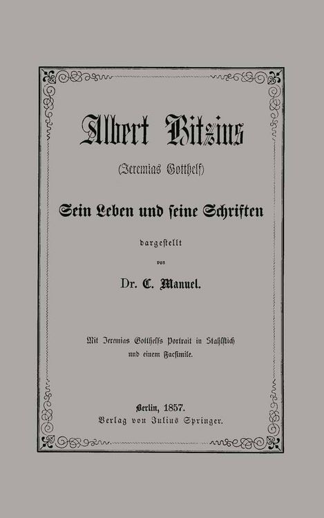 Produktbild: Albert Bitzius