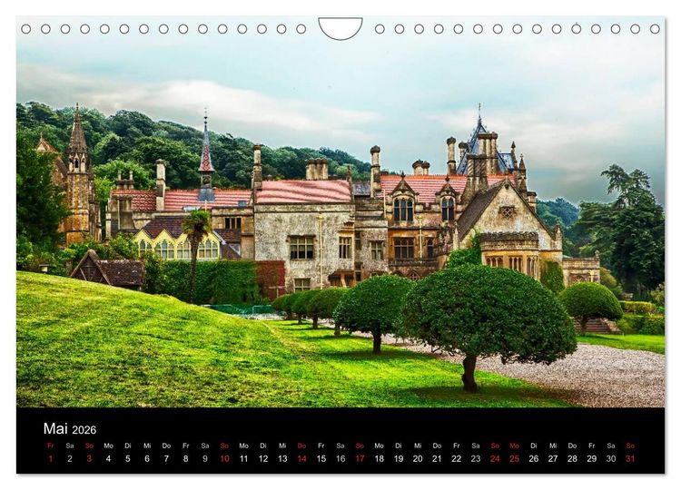 Produktbild: Burgen, Schl&ouml;sser, Landh&auml;user (Wandkalender 2026 DIN A4 quer), CALVENDO Monatskalender