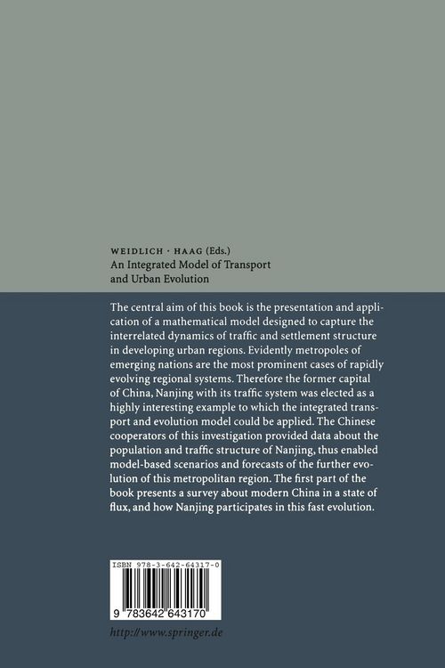 Produktbild: An Integrated Model of Transport and Urban Evolution