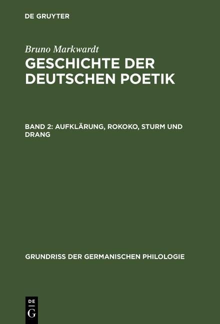 Produktbild: Aufkl&auml;rung, Rokoko, Sturm und Drang