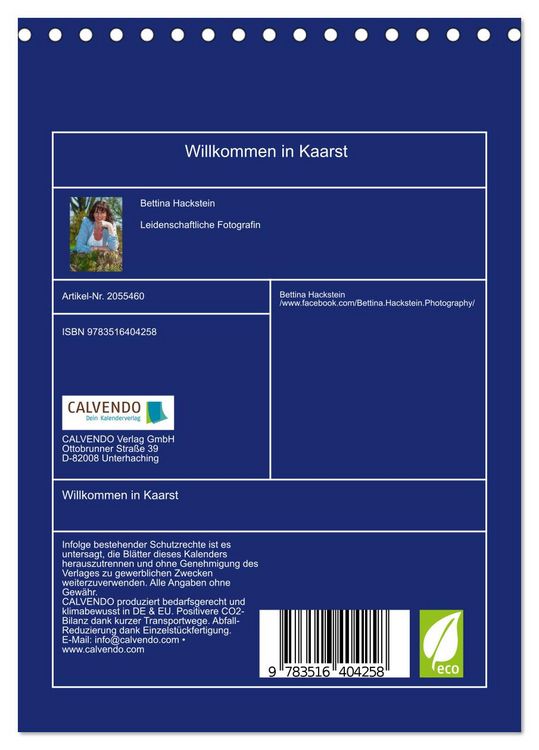 Produktbild: Willkommen in Kaarst (Tischkalender 2026 DIN A5 hoch), CALVENDO Monatskalender