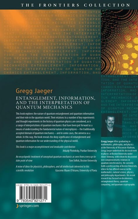 Produktbild: Entanglement, Information, and the Interpretation of Quantum Mechanics