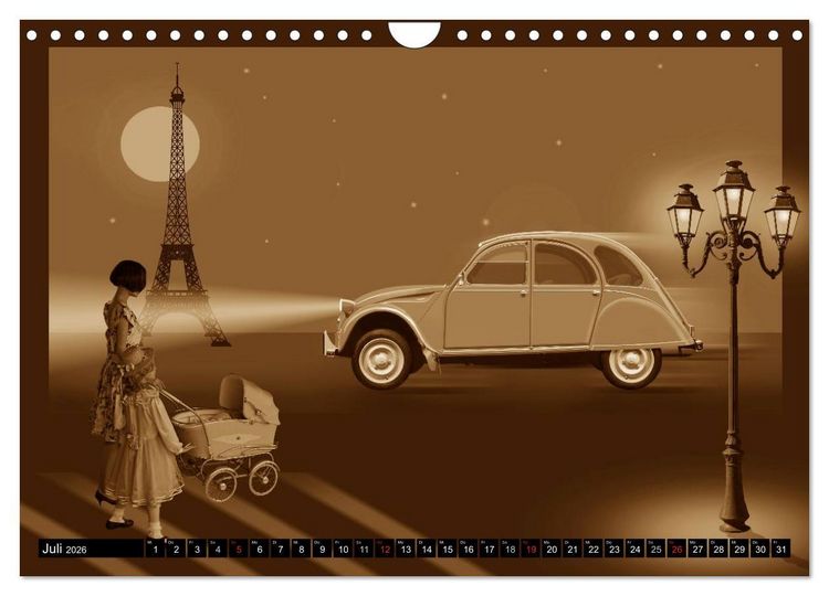 Produktbild: Nostalgie in Sepia (Wandkalender 2026 DIN A4 quer), CALVENDO Monatskalender