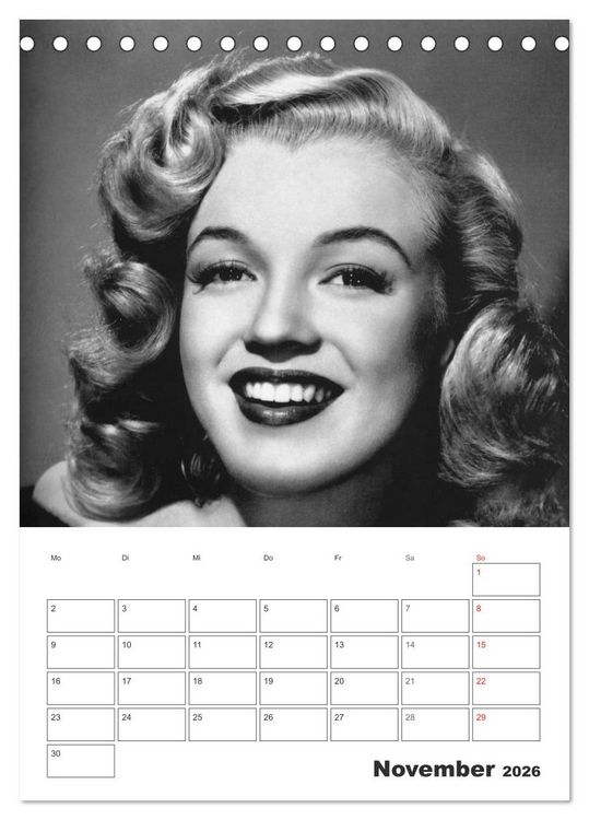 Produktbild: Filmstars. Unvergessene Diven (Tischkalender 2026 DIN A5 hoch), CALVENDO Monatskalender