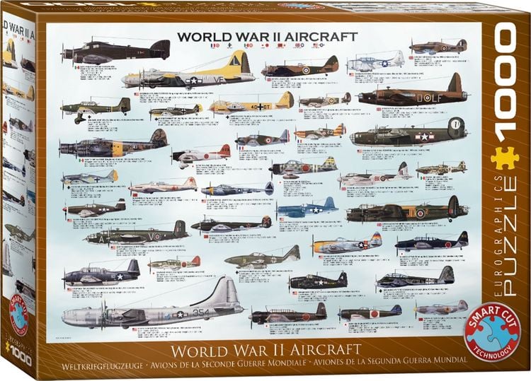 Produktbild: Puzzle 1000 Teile - World War II Aircraft