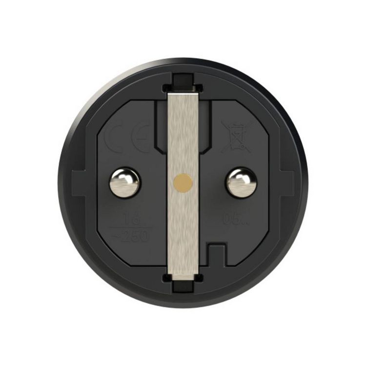 Produktbild: PCE 0512-sr Schutzkontaktstecker Vollgummi, Thermoplast 250V Schwarz, Rot IP54