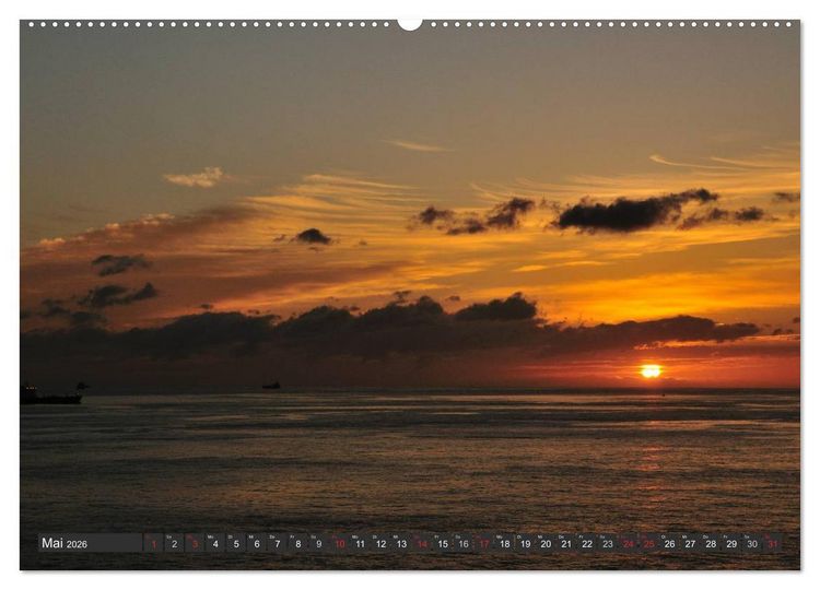 Produktbild: Sonne, Meer und Wolken (Wandkalender 2026 DIN A2 quer), CALVENDO Monatskalender