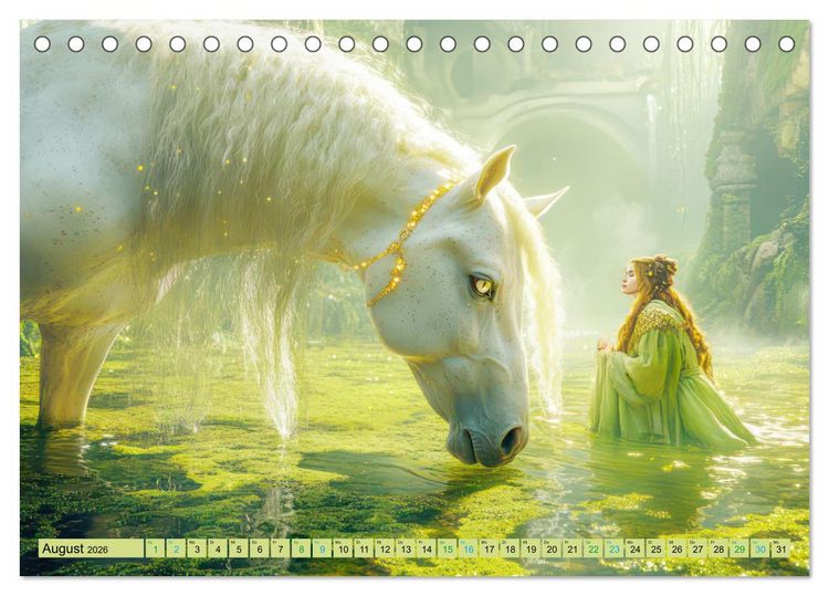 Produktbild: Eine zauberhafte Fantasiewelt (Tischkalender 2026 DIN A5 quer), CALVENDO Monatskalender