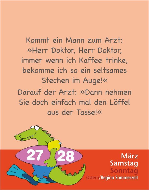 Produktbild: Witze f&uuml;r Kids Tagesabrei&szlig;kalender 2027