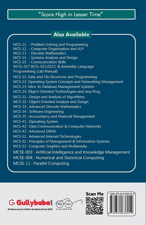 Produktbild: MCS-42 Data Communication and Computer Networks