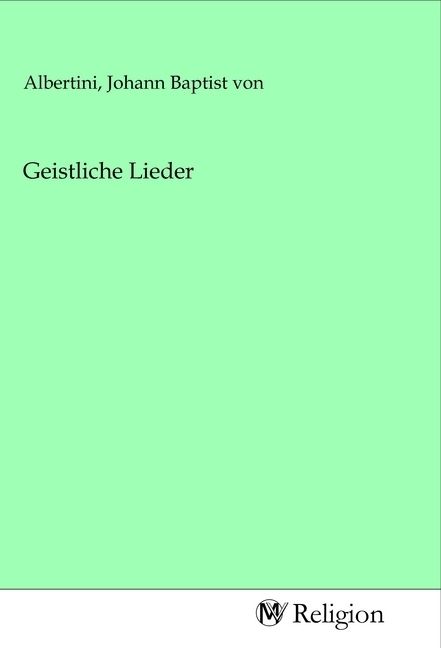 Produktbild: Geistliche Lieder