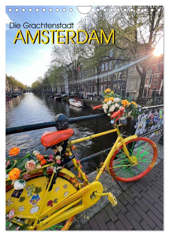 Produktbild: DIE GRACHTENSTADT AMSTERDAM (Wandkalender 2026 DIN A4 hoch), CALVENDO Monatskalender