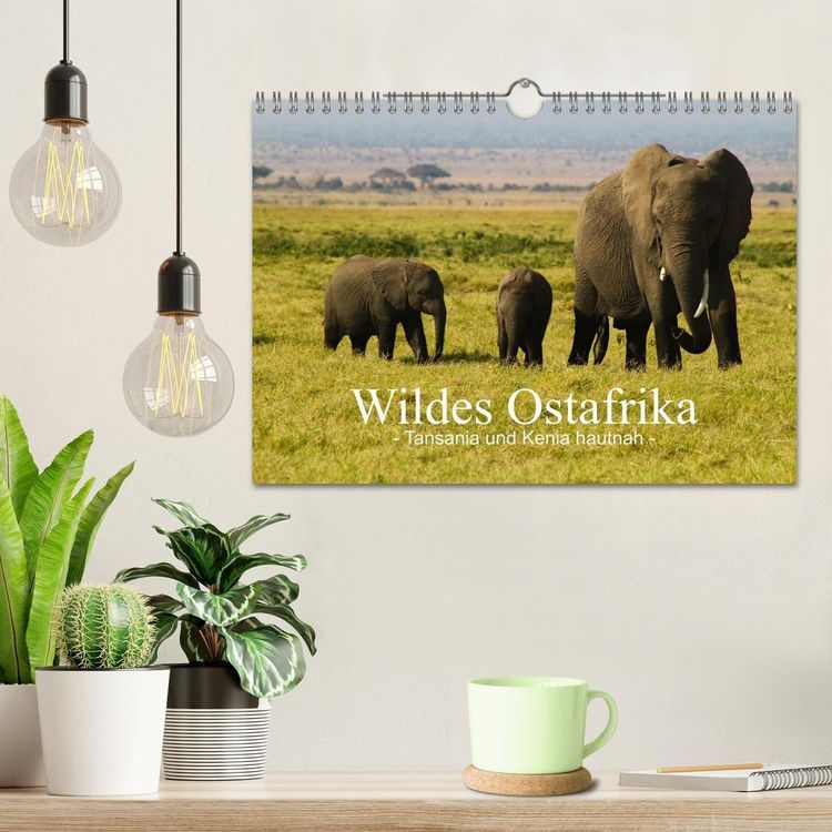 Produktbild: Wildes Ostafrika - Tansania und Kenia hautnah (Wandkalender 2026 DIN A4 quer), CALVENDO Monatskalender