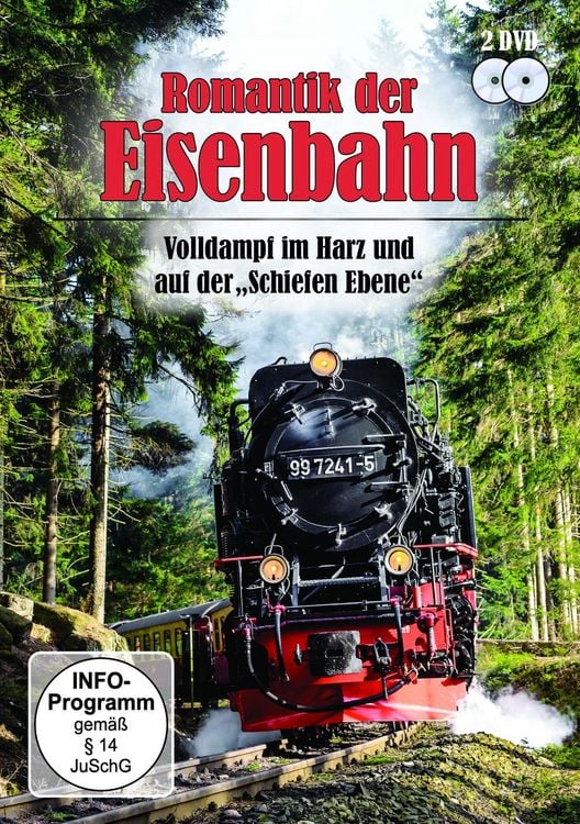 Produktbild: Romantik der Eisenbahn - Volldampf im Harz + Auf der &bdquo;Schiefen Ebene&ldquo; [2 DVDs]