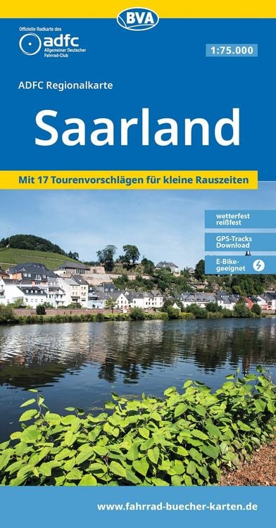 Produktbild: BVA ADFC Regionalkarte Saarland 1:75.000
