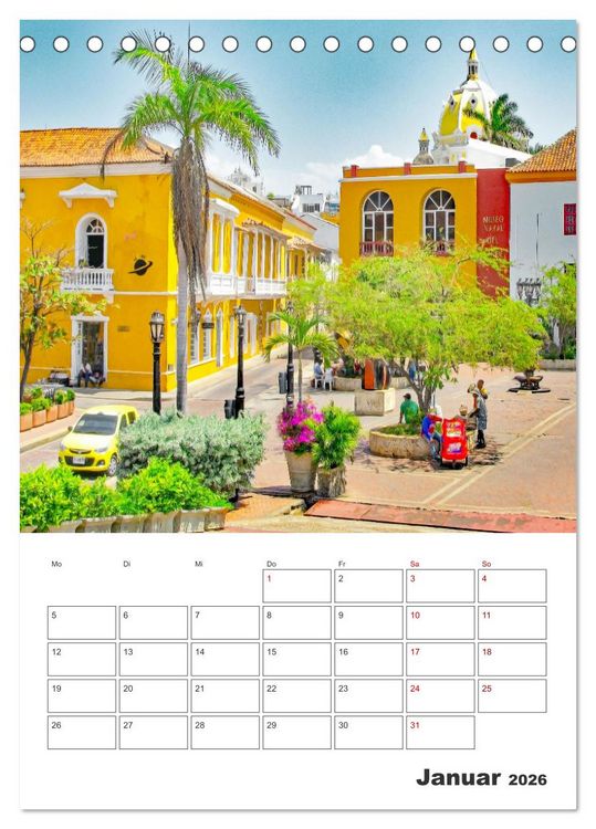 Produktbild: Reise durch Mittelamerika - Urlaubsplaner (Tischkalender 2026 DIN A5 hoch), CALVENDO Monatskalender