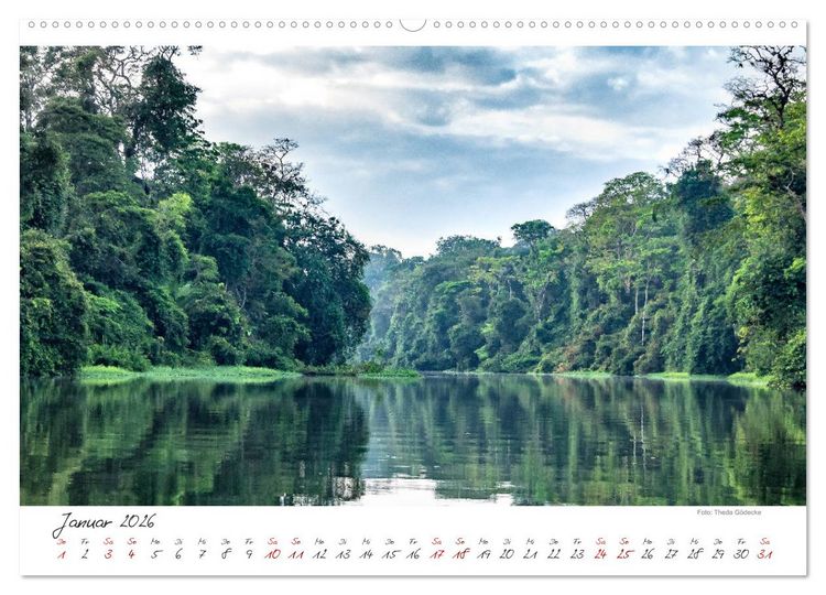 Produktbild: Natur pur, Costa Rica (hochwertiger Premium Wandkalender 2026 DIN A2 quer), Kunstdruck in Hochglanz