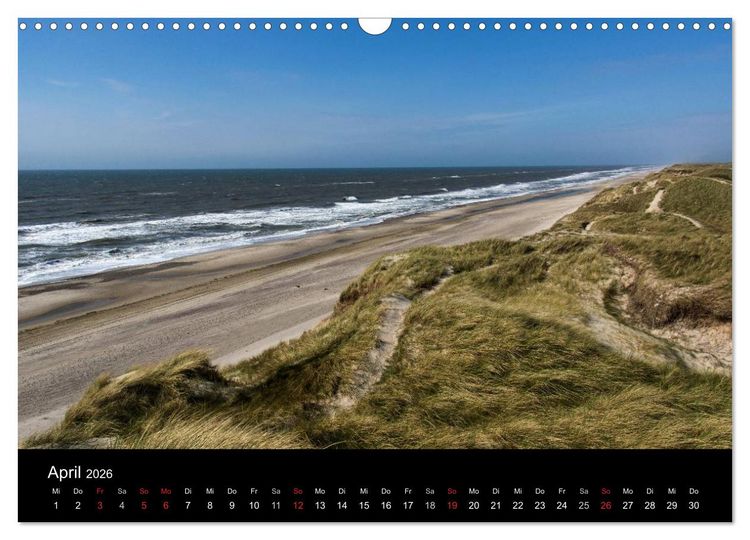 Produktbild: D&auml;nemark - Umgebung von Hvide Sande (Wandkalender 2026 DIN A3 quer), CALVENDO Monatskalender