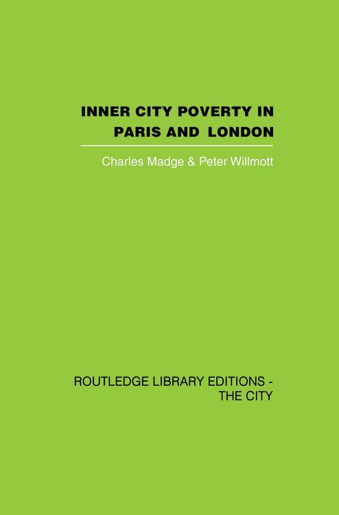 Produktbild: Inner City Poverty in Paris and London