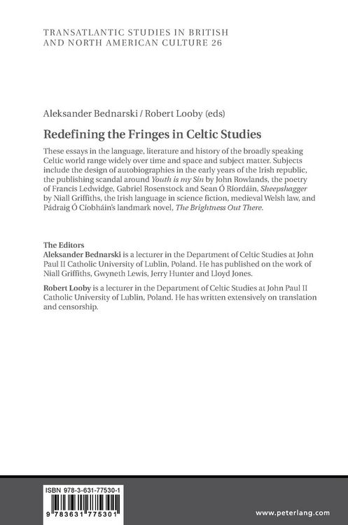 Produktbild: Redefining the Fringes in Celtic Studies