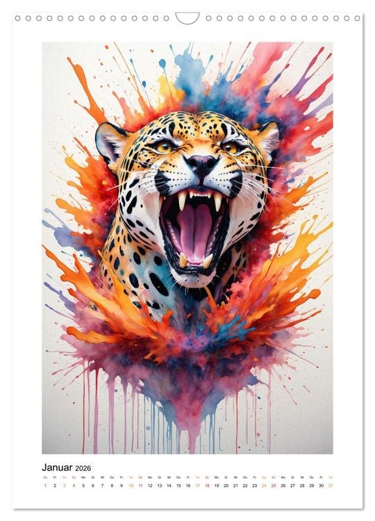 Produktbild: Fantastische Tierwelt: Farbenspiel und Eleganz (Wandkalender 2026 DIN A3 hoch), CALVENDO Monatskalender