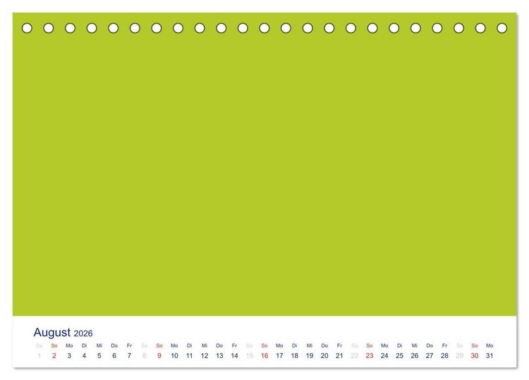 Produktbild: Farbiger Bastelkalender (Tischkalender 2026 DIN A5 quer), CALVENDO Monatskalender