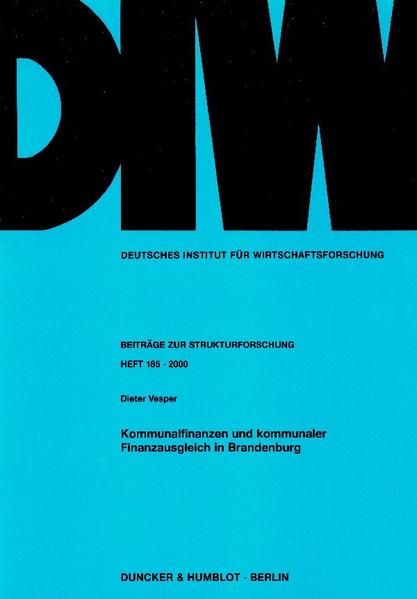 Produktbild: Kommunalfinanzen und kommunaler Finanzausgleich in Brandenburg.