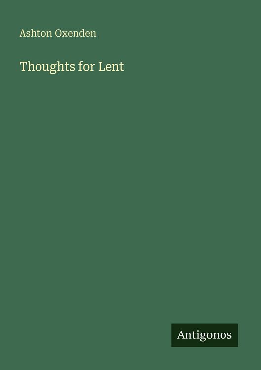 Produktbild: Thoughts for Lent