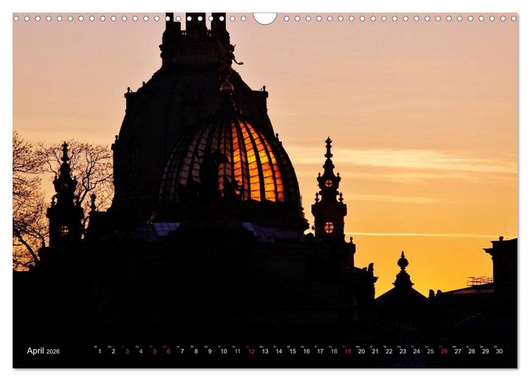 Produktbild: Elbflorenzansichten (Wandkalender 2026 DIN A3 quer), CALVENDO Monatskalender