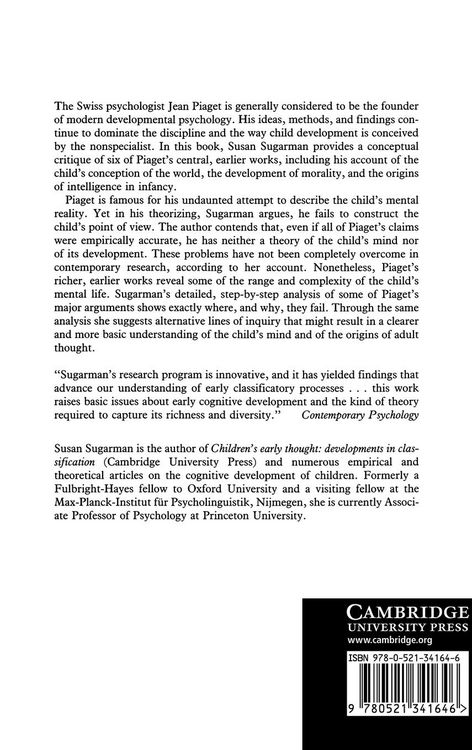 Produktbild: Piaget's Construction of the Child's Reality