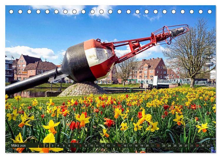 Produktbild: EMDEN maritime Seehafenstadt (Tischkalender 2026 DIN A5 quer), CALVENDO Monatskalender
