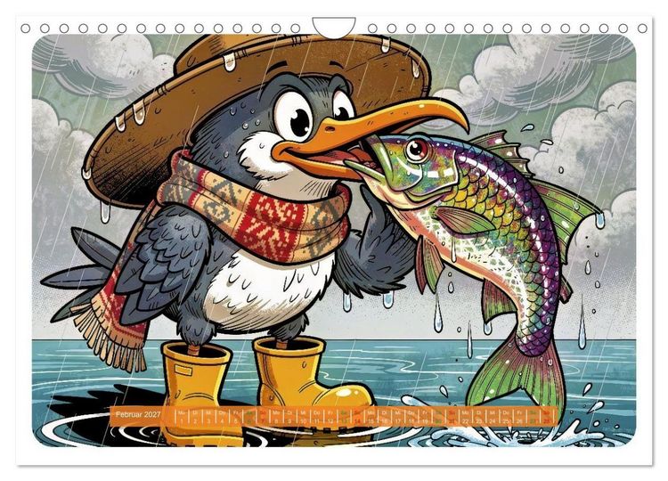 Produktbild: Lustige Sturmv&ouml;gel - Comic (Wandkalender 2027 DIN A4 quer), CALVENDO Monatskalender