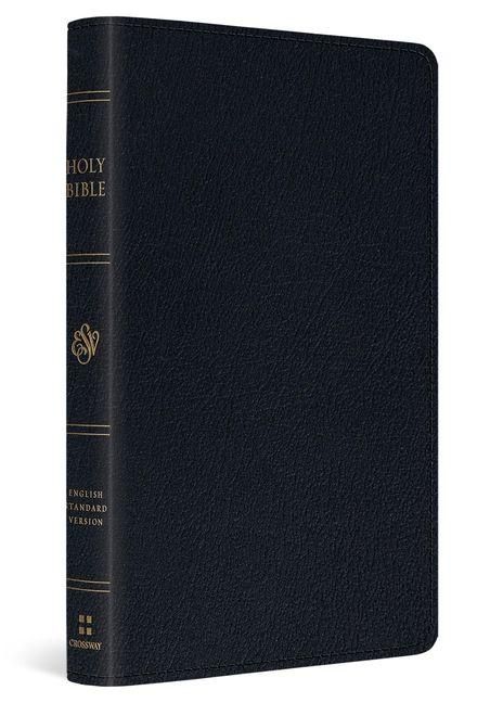 Produktbild: ESV Large Print Thinline Reference Bible (Genuine Leather, Black)