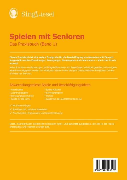 Produktbild: Spielen mit Senioren (Band 1)